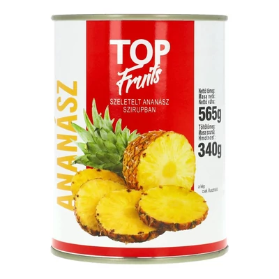 TOP FRUITS ANANÁSZ SZELETELT 565G