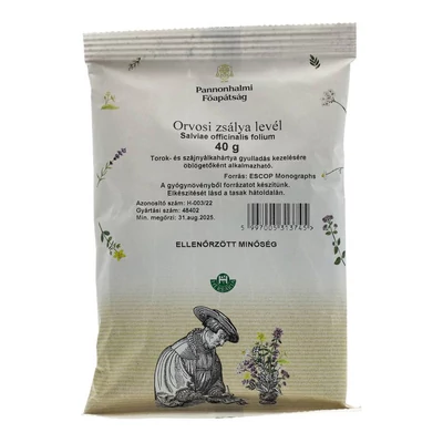 PANNONHALMI ORVOSI ZSÁLYALEVÉL 40G