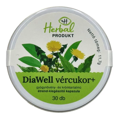 HERBALPRODUKT DIAWELL VÉRCUKOR+ KAPSZULA
