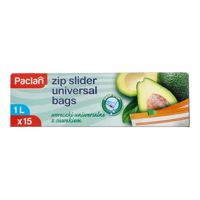 PACLAN ZACSKÓ ZIP ZÁRAS 1L-ES 15DB