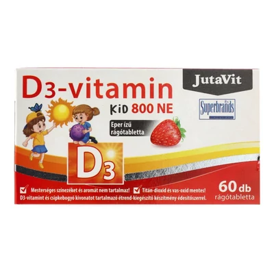 JUTAVIT D-3 VIT. KID RÁGÓTABL. EPER 60DB